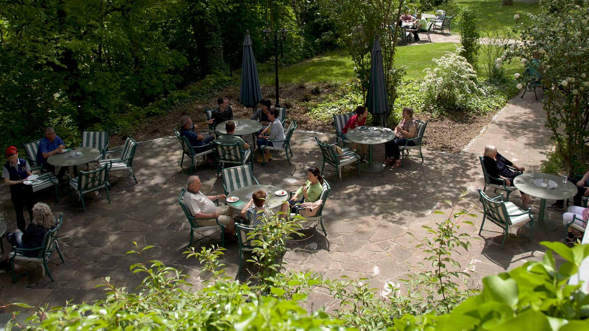 Ausblick auf Tische Balkon Ausblick auf Tische Balkon